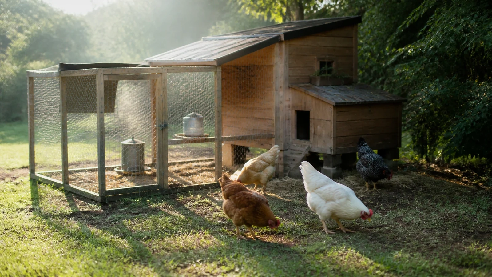 Aménager un poulailler familial sûr, propre et pratique — photographie 1